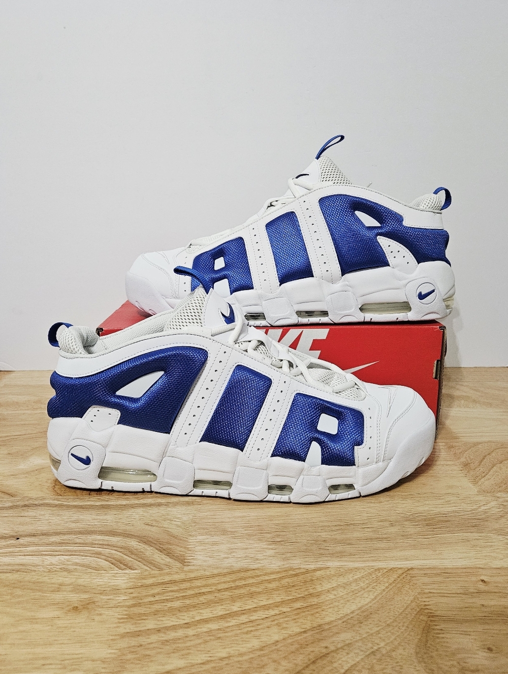 Nike Air More Uptempo Low White Hyper Royal